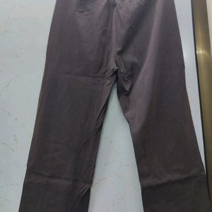 Brown Straight Fit Pant