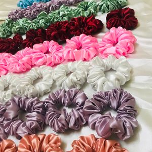 Shine Satin Scrunchies Wholesale Single Available