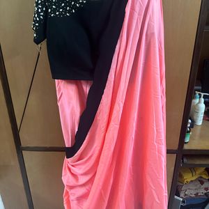 Draped Saree With Blouse