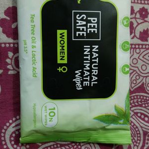 Pee Safe Wipes 10N intimate Women Hygiene