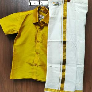 Ramraj Dhoti And Shirt Set For 2 to 4 Yrs Boys