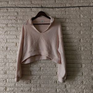 Crop Sweater Of Fleece