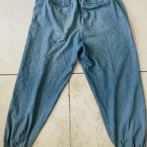 Cotton Jeans Like Looking Track Pant