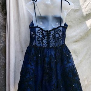 17.15.9 NAVY BLUE GORGEOUS MINI BRIDAL FROCK