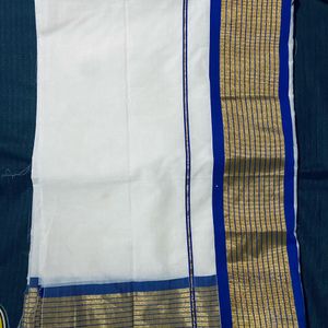 Kerala Kasav Saree Without Blouse