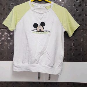 Cute Crop T Shirt For Girls