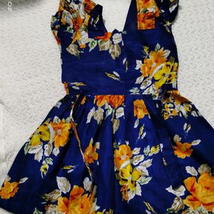 Royal Blue Frock For Kids