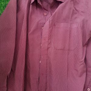 Maroon Color Formal Shirt