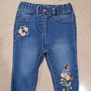 Girls Blue Jeans - 9-12m