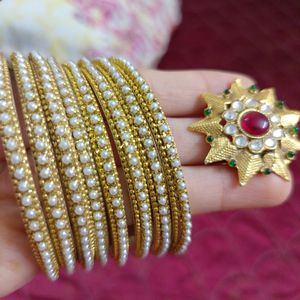 Combo Of Bangles Nd Ring