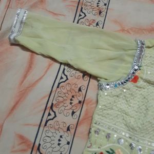 Girls Gharara Frock With Dupatta