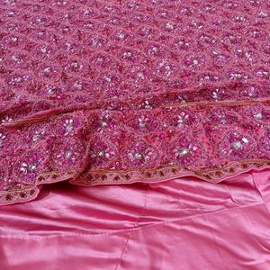 Beautiful Pink Lehenga With Heavy Work