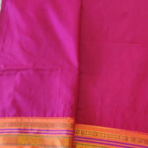 💜💗Semi silk Narayanpet Magenta Festive Saree