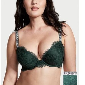 Victoria Secret Rhinestone Bra With Penty Set