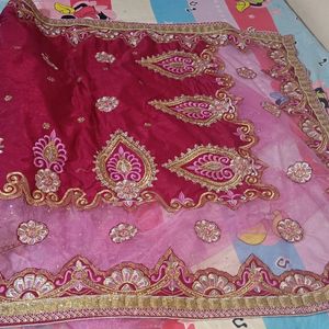 Heavy  Lehenga Saree Net+Velvet