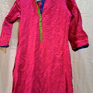 RubyPink Formal Imprinted Kurti