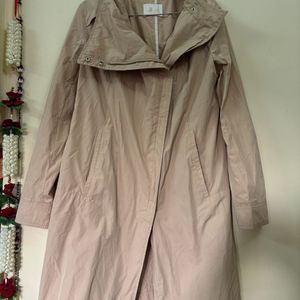 Beige Korean Long Overcoat