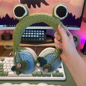 Crochet Frog Headphone Cover!!