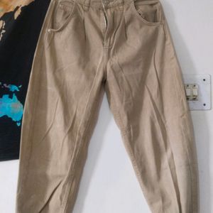 Brown Jeans Joggers