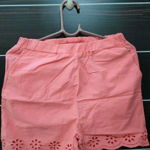 Pink Shorts With Pockets For Girls