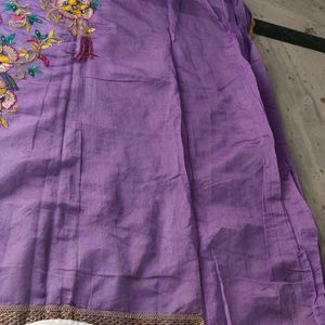 2 Light Purple Kurta Front Fabric