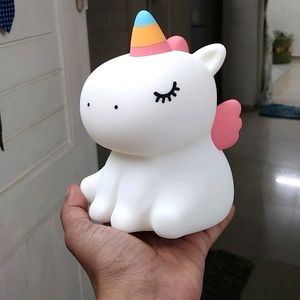 Unicorn Design Cute Silicone Night Light