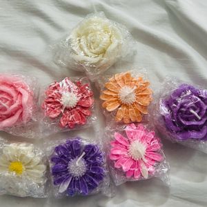 Handmade Floral Wax Candles