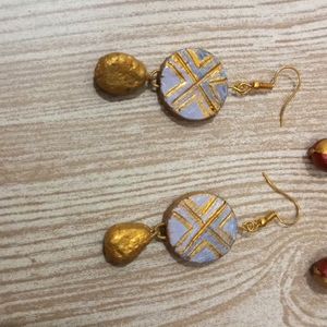 Combo Of 2 Terracota Earrings