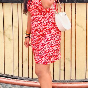 Red Floral Dress