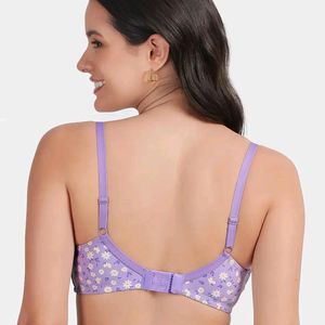 Susi Purple Daisy Print Bra