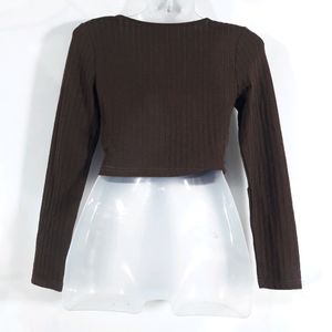 Coffee Brown Crop Top (Women's)