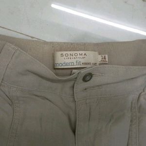 biege linen pants (authentic)