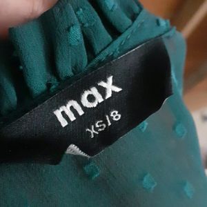 MAX Green Mini Dress