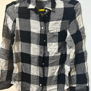 Black And White Check Shirt