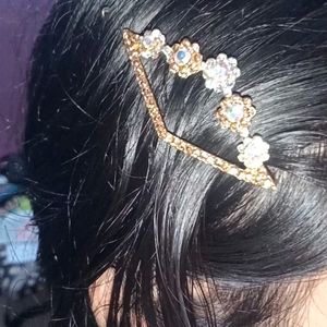 Gold Hairpin Like Clip