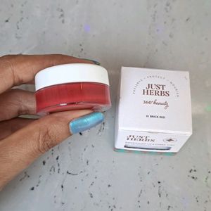 Just Herbs Lip And Cheek Tint Brick Red