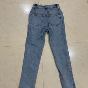 Women Straight Leg Denim Jean (high Waist)