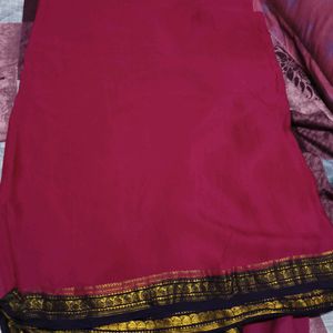 Magenta Color Silk Blend Saree