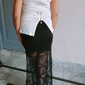 Stylish Cut Slits Skirt