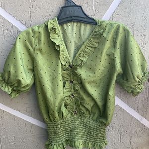 Olive Green Top For Women