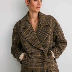 🆕 Tweed Checkered Overcoat