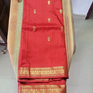 Mangalam Red Saree