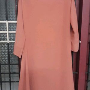 Girls Peach Flared Top