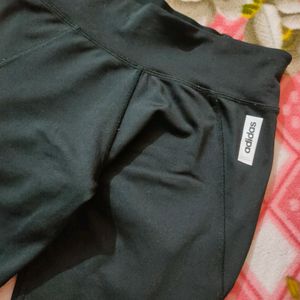 Adidas Black Gym Bottom Wear