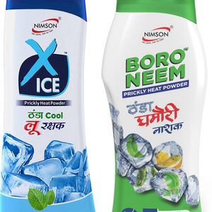 Boro Neem & X Ice Thanda Cool Talcum Powder