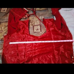 Beautiful Maroon Suit Salwar With Dupatta