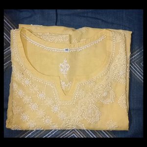 Chikankari Short Kurti