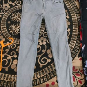 Grey Women Jeans 34 Inches