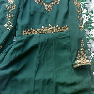 Beautiful Bottle Green Gown