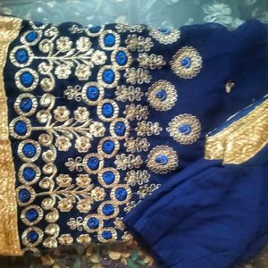 Beautiful Blue Designer Sarees